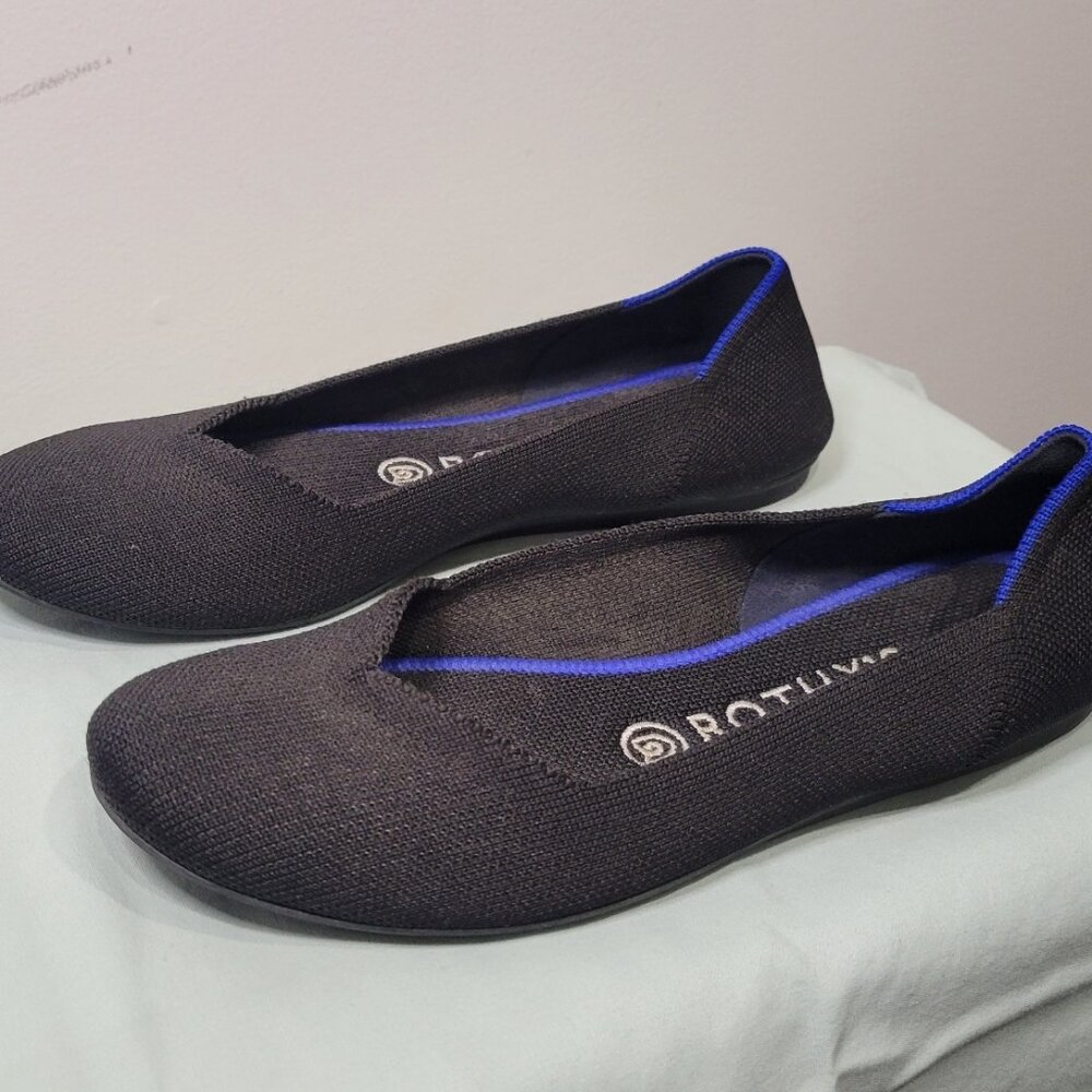 Rothy's The Flat in Black Solid